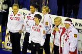 Switzerland vs. Russia, Team Presentation, European Curling Championship 2006, Eishalle St. Jakob (Joggeli), Basel, Switzerland, Indoor, Curling, Sport
