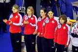 Switzerland vs. Russia, Team Presentation, European Curling Championship 2006, Eishalle St. Jakob (Joggeli), Basel, Switzerland, Indoor, Curling, Sport
