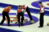 Mens final: Switzerland vs. Scottland, Score - 7:6, European Curling Championship 2006, Eishalle St. Jakob (Joggeli), Basel, Switzerland, Indoor, Curling, Sport