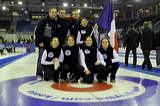 The French Delegation,  , European Curling Championship 2006, Eishalle St. Jakob (Joggeli), Basel, Switzerland, Indoor, Curling, Sport