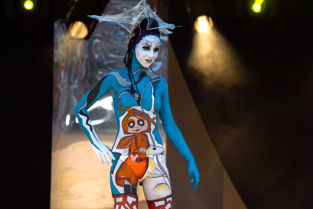 2007, Aufführung, Body Art, Bodypainting, Bühne, Festival, In the year 2525, Jahr, Jahreszeit, Kunst, Menschen und Aktivitäten, Sommer, Veranstaltung, WBF 2007, Zivilisation