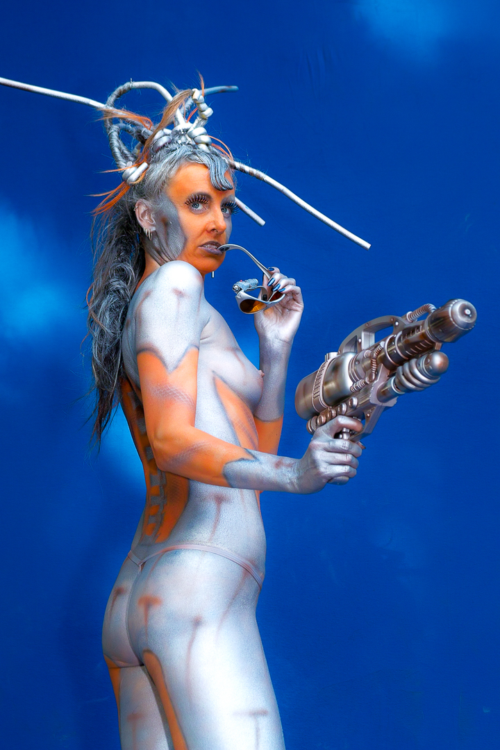 2007, Body Art, Bodypainting, Festival, In the year 2525, Jahr, Jahreszeit, Menschen und Aktivitäten, Sommer, Veranstaltung, WBF 2007