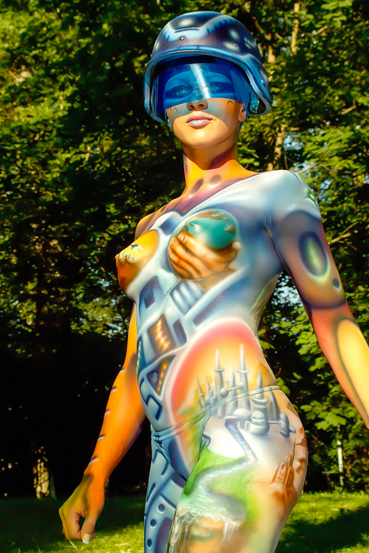 2007, Bodypainting, Festival, In the year 2525, Jahr, Jahreszeit, Menschen und Aktivitäten, Sommer, Veranstaltung, WBF 2007