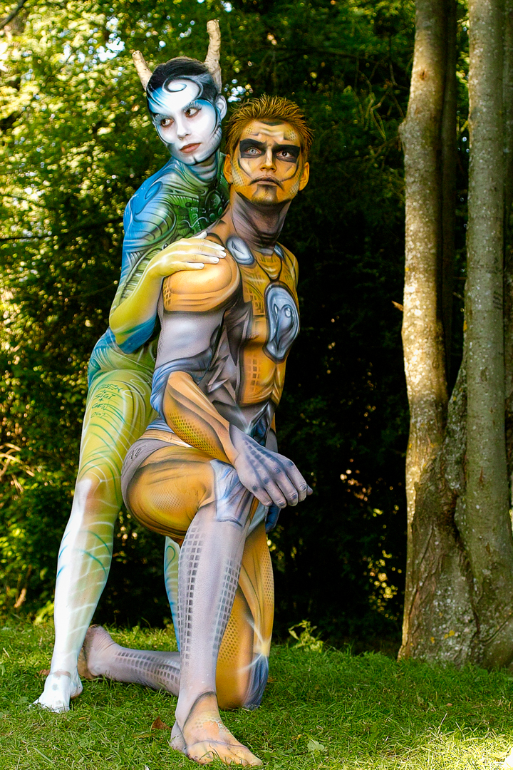 2007, Body Art, Bodypainting, Festival, In the year 2525, Jahr, Jahreszeit, Menschen und Aktivitäten, Sommer, Veranstaltung, WBF 2007