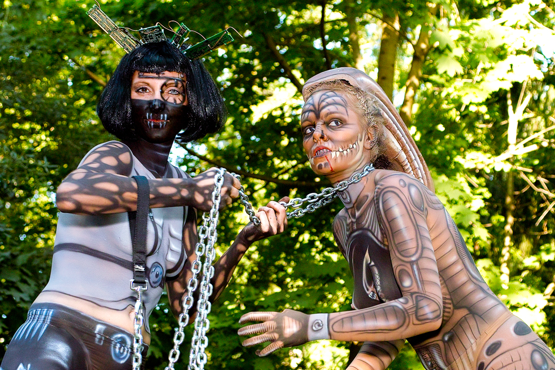 2007, Body Art, Bodypainting, Festival, In the year 2525, Jahr, Jahreszeit, Menschen und Aktivitäten, Sommer, Veranstaltung, WBF 2007