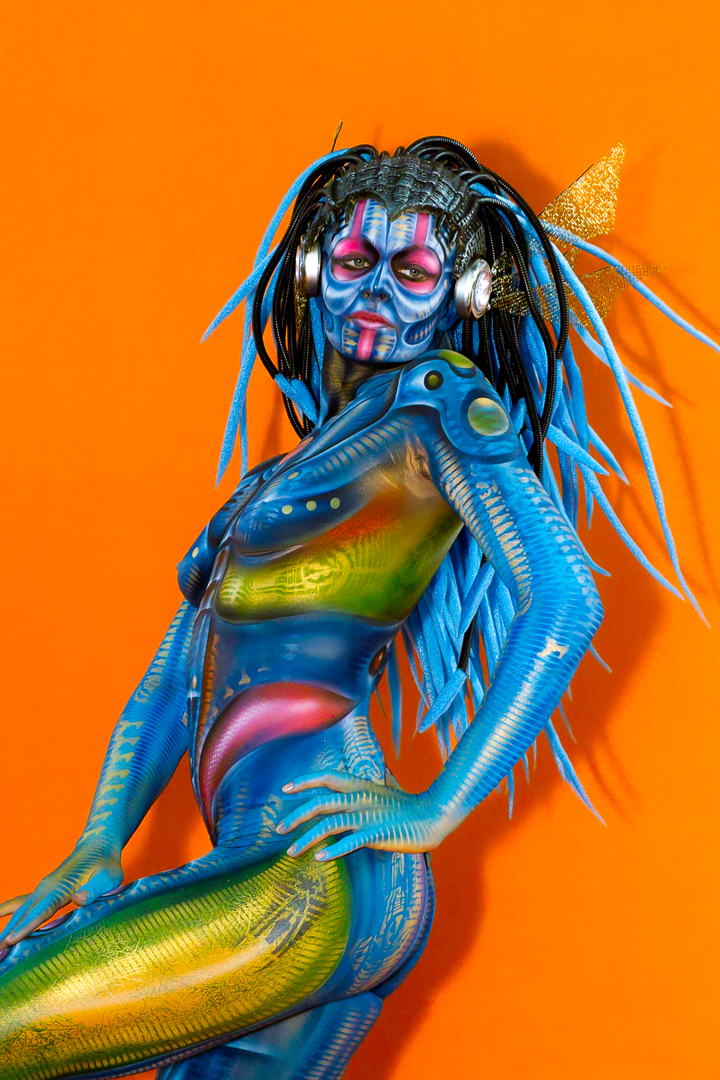 2007, Body Art, Bodypainting, Festival, In the year 2525, Jahr, Jahreszeit, Menschen und Aktivitäten, Sommer, Veranstaltung, WBF 2007