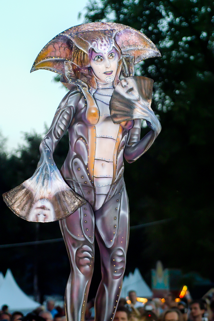 2007, Aufführung, Body Art, Bodypainting, Bühne, Festival, In the year 2525, Jahr, Jahreszeit, Kunst, Menschen und Aktivitäten, Sommer, Veranstaltung, WBF 2007, Zivilisation