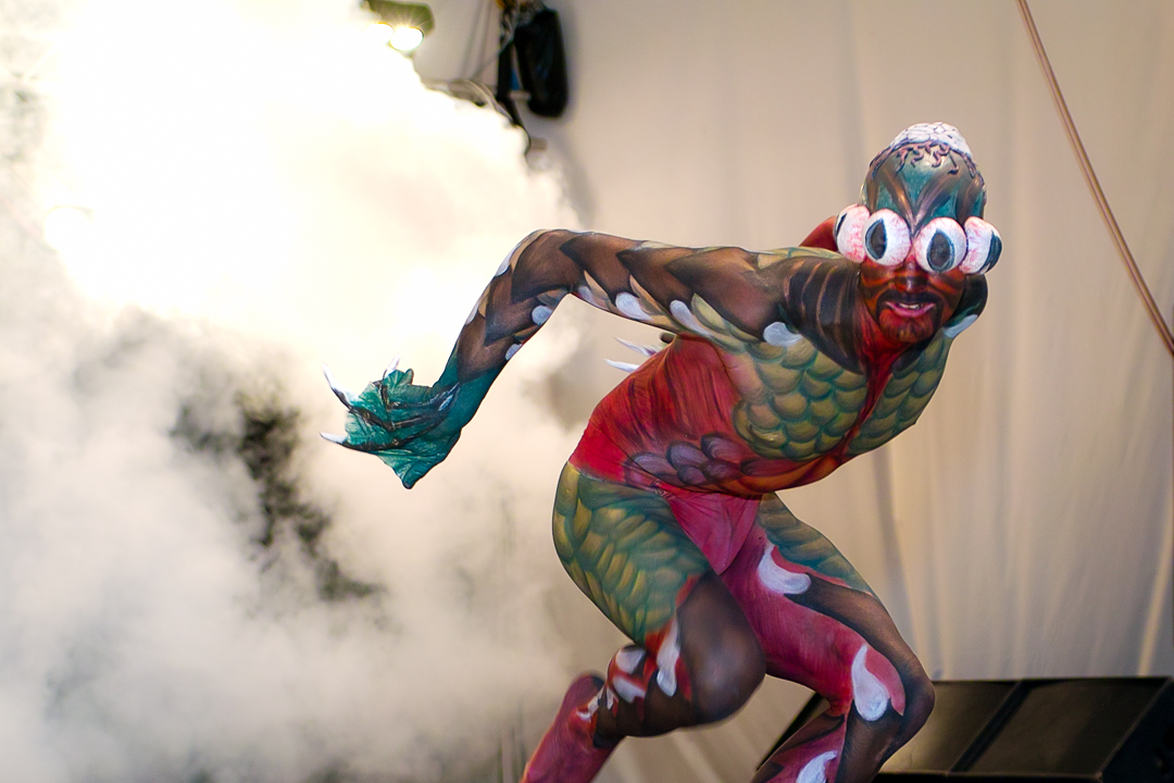 2007, Aufführung, Body Art, Bodypainting, Bühne, Festival, In the year 2525, Jahr, Jahreszeit, Kunst, Menschen und Aktivitäten, Sommer, Veranstaltung, WBF 2007, Zivilisation