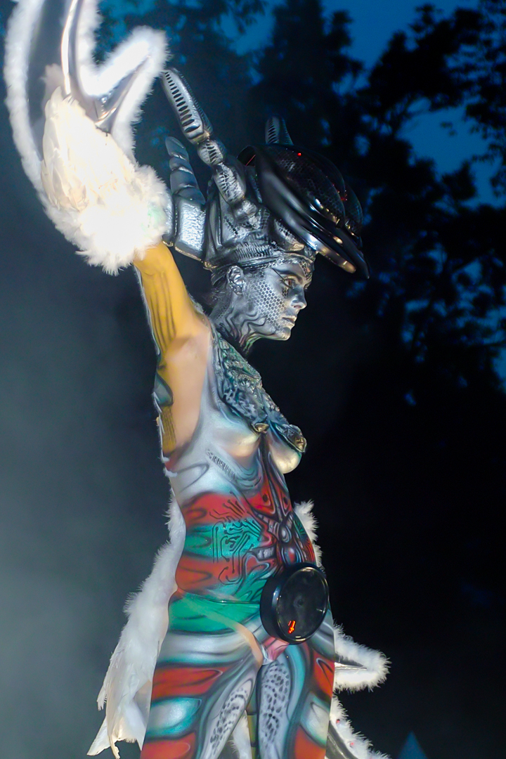 2007, Aufführung, Body Art, Bodypainting, Bühne, Festival, In the year 2525, Jahr, Jahreszeit, Kunst, Menschen und Aktivitäten, Sommer, Veranstaltung, WBF 2007, Zivilisation