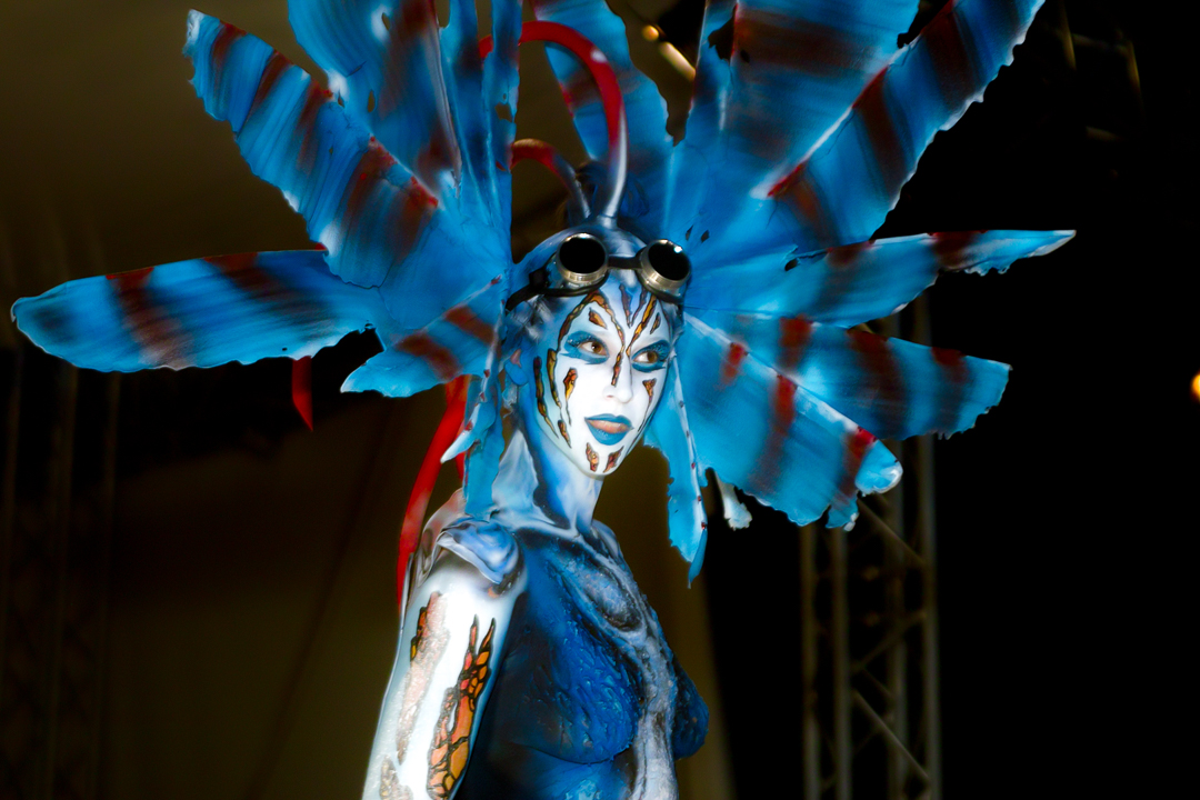2007, Aufführung, Body Art, Bodypainting, Bühne, Festival, In the year 2525, Jahr, Jahreszeit, Kunst, Menschen und Aktivitäten, Sommer, Veranstaltung, WBF 2007, Zivilisation