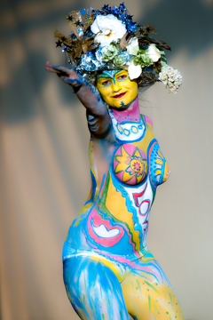 2007, Aufführung, Body Art, Bodypainting, Bühne, Festival, In the year 2525, Jahr, Jahreszeit, Kunst, Menschen und Aktivitäten, Sommer, Veranstaltung, WBF 2007, Zivilisation