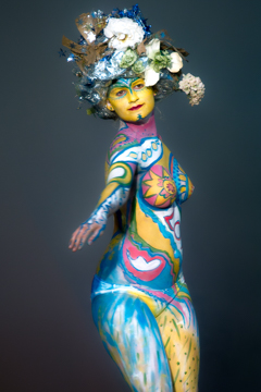 2007, Aufführung, Body Art, Bodypainting, Bühne, Festival, In the year 2525, Jahr, Jahreszeit, Kunst, Menschen und Aktivitäten, Sommer, Veranstaltung, WBF 2007, Zivilisation