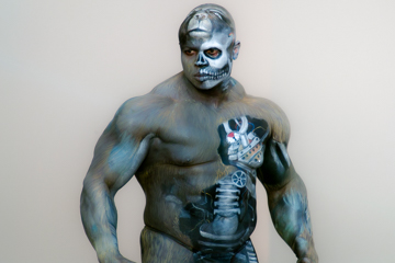 2007, Aufführung, Body Art, Bodypainting, Bühne, Festival, In the year 2525, Jahr, Jahreszeit, Kunst, Menschen und Aktivitäten, Sommer, Veranstaltung, WBF 2007, Zivilisation