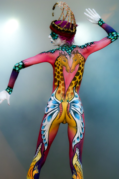 2007, Aufführung, Body Art, Bodypainting, Bühne, Festival, In the year 2525, Jahr, Jahreszeit, Kunst, Menschen und Aktivitäten, Sommer, Veranstaltung, WBF 2007, Zivilisation