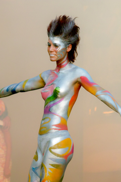 2007, Aufführung, Body Art, Bodypainting, Bühne, Festival, In the year 2525, Jahr, Jahreszeit, Kunst, Menschen und Aktivitäten, Sommer, Veranstaltung, WBF 2007, Zivilisation