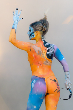 2007, Aufführung, Body Art, Bodypainting, Bühne, Festival, In the year 2525, Jahr, Jahreszeit, Kunst, Menschen und Aktivitäten, Sommer, Veranstaltung, WBF 2007, Zivilisation