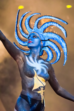 2007, Aufführung, Body Art, Bodypainting, Bühne, Festival, In the year 2525, Jahr, Jahreszeit, Kunst, Menschen und Aktivitäten, Sommer, Veranstaltung, WBF 2007, Zivilisation