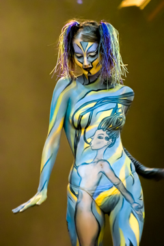 2007, Aufführung, Body Art, Bodypainting, Bühne, Festival, In the year 2525, Jahr, Jahreszeit, Kunst, Menschen und Aktivitäten, Sommer, Veranstaltung, WBF 2007, Zivilisation