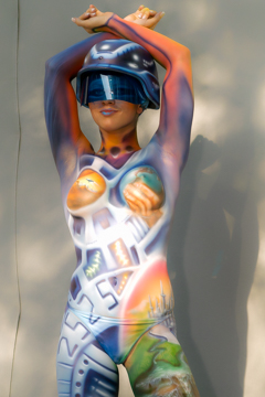 2007, Bodypainting, Festival, In the year 2525, Jahr, Jahreszeit, Menschen und Aktivitäten, Sommer, Veranstaltung, WBF 2007