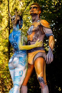2007, Body Art, Bodypainting, Festival, In the year 2525, Jahr, Jahreszeit, Menschen und Aktivitäten, Sommer, Veranstaltung, WBF 2007