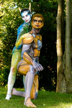 2007, Body Art, Bodypainting, Festival, In the year 2525, Jahr, Jahreszeit, Menschen und Aktivitäten, Sommer, Veranstaltung, WBF 2007