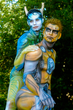 2007, Body Art, Bodypainting, Festival, In the year 2525, Jahr, Jahreszeit, Menschen und Aktivitäten, Sommer, Veranstaltung, WBF 2007
