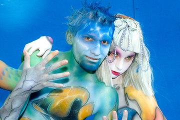 2007, Body Art, Bodypainting, Festival, In the year 2525, Jahr, Jahreszeit, Menschen und Aktivitäten, Sommer, Veranstaltung, WBF 2007