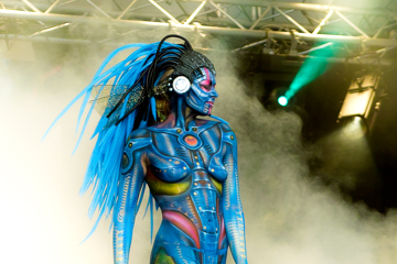 2007, Aufführung, Body Art, Bodypainting, Bühne, Festival, In the year 2525, Jahr, Jahreszeit, Kunst, Menschen und Aktivitäten, Sommer, Veranstaltung, WBF 2007, Zivilisation, indexPageImage