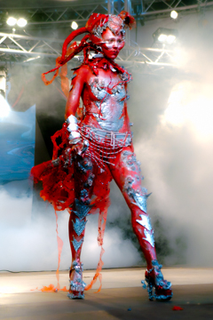 2007, Aufführung, Bodypainting, Bühne, Festival, In the year 2525, Jahr, Jahreszeit, Kunst, Menschen und Aktivitäten, Sommer, Veranstaltung, WBF 2007, Zivilisation