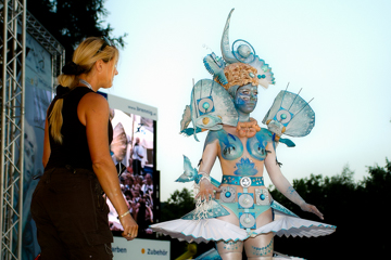 2007, Aufführung, Body Art, Bodypainting, Bühne, Festival, In the year 2525, Jahr, Jahreszeit, Kunst, Menschen und Aktivitäten, Sommer, Veranstaltung, WBF 2007, Zivilisation