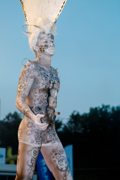 2007, Aufführung, Body Art, Bodypainting, Bühne, Festival, In the year 2525, Jahr, Jahreszeit, Kunst, Menschen und Aktivitäten, Sommer, Veranstaltung, WBF 2007, Zivilisation