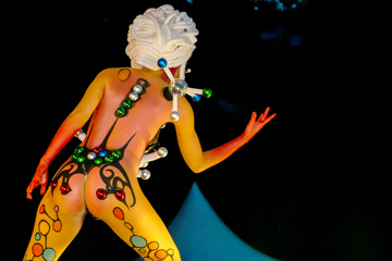 2007, Aufführung, Bodypainting, Bühne, Festival, In the year 2525, Jahr, Jahreszeit, Kunst, Menschen und Aktivitäten, Sommer, Veranstaltung, WBF 2007, Zivilisation