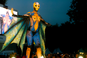 2007, Aufführung, Body Art, Bodypainting, Bühne, Festival, In the year 2525, Jahr, Jahreszeit, Kunst, Menschen und Aktivitäten, Sommer, Veranstaltung, WBF 2007, Zivilisation
