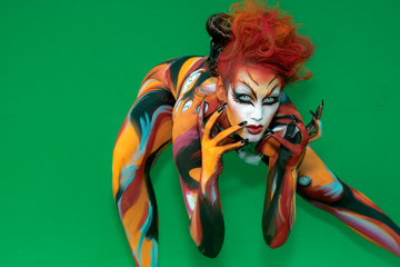 Bodypainting, Festival, Foto Wettbewerb, Menschen und Aktivitäten, Veranstaltung, WBF 2007, foxy Fox, Artist: Mieke Van Gompel