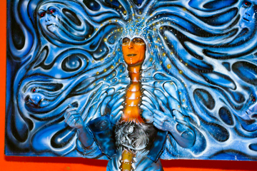 2007, Body Art, Bodypainting, Chaos versus Control, Festival, Jahr, Jahreszeit, Menschen und Aktivitäten, Sommer, Veranstaltung, WBF 2007