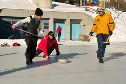 Curling, Openair, Celina & Filip Niggli, Hans-Peter van der Reijst; Team Sils Niggli