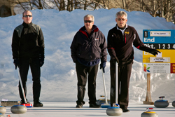 Curling, Openair, Skips Team Basel und Adelboden