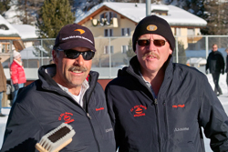 Curling, Openair, Bruno Meuli und Filip Niggli; Team Sils Niggli