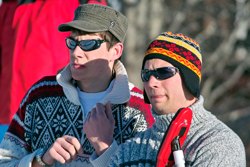 Curling, Openair, Andri Wallnöfer und Enrico Ming; Team Sils Juniors