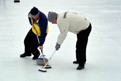 Curling, Meisterschaft, Openair, Sport, Winter, championships, outdoor recreation, recreation, sports & recreation, winter recreation, 38. Curling Open-Air Championships