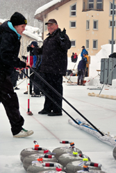 Curling, Meisterschaft, Openair, Sport, Winter, championships, outdoor recreation, recreation, sports & recreation, winter recreation, 38. Curling Open-Air Championships