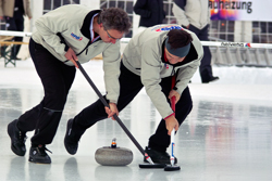 Curling, Meisterschaft, Openair, Sport, Winter, championships, outdoor recreation, recreation, sports & recreation, winter recreation, 38. Curling Open-Air Championships