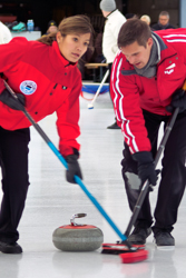 Curling, Meisterschaft, Openair, Sport, Winter, championships, outdoor recreation, recreation, sports & recreation, winter recreation, 38. Curling Open-Air Championships