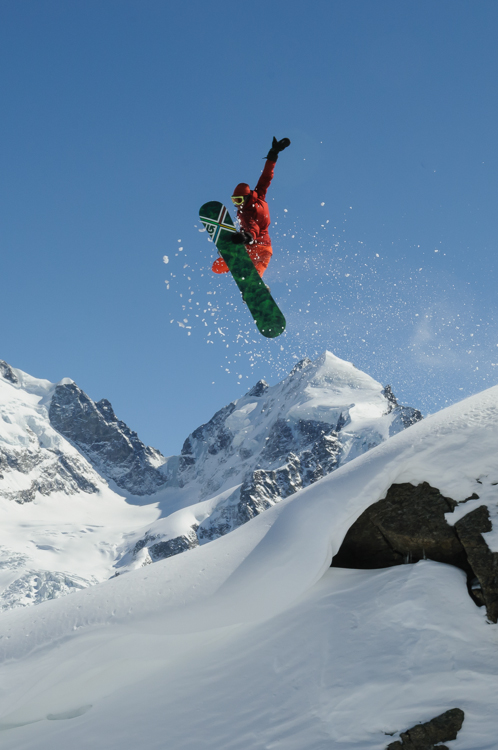 Free-Rider, Piz Corvatsch, snowboard