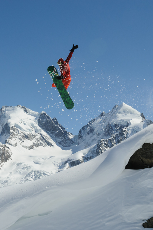 Free-Rider, Piz Corvatsch, snowboard