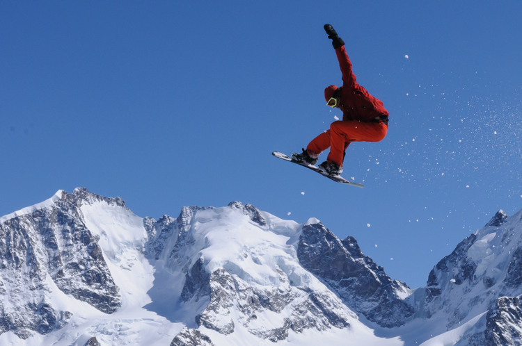 Free-Rider, Piz Corvatsch, snowboard