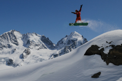 Free-Rider, Piz Corvatsch, snowboard