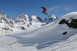 Free-Rider, Piz Corvatsch, snowboard