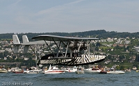 First landing approach of Sikorsky S-38