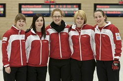 Team-Switzerland: Manuela Siegrist, Imogen Lehmann, Claudia Hug, Janine Wyss, Corinne Rupp.